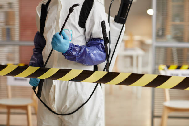 Professional Biohazard Cleanup technician working in Westhampton Beach, NY